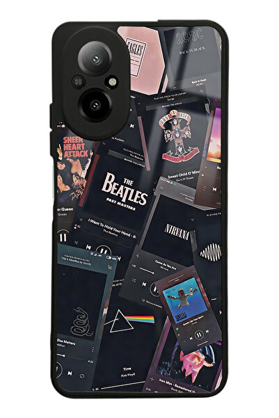 Spoyi Oppo Realme 12 Lite Retro Music Tasarımlı Glossy Telefon Kılıfı