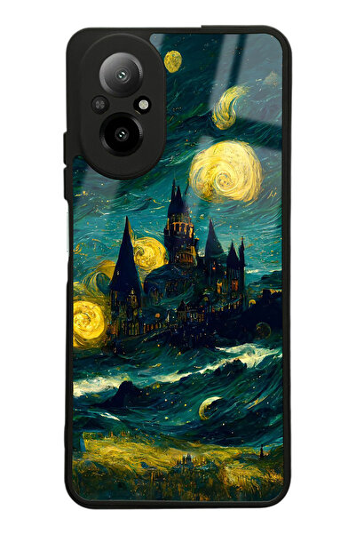 Spoyi Oppo Realme 12 Lite Van Gogh Tasarımlı Glossy Telefon Kılıfı