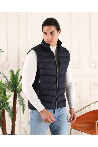 Genel Markalar Fermuarlı Erkek Şişme Yelek