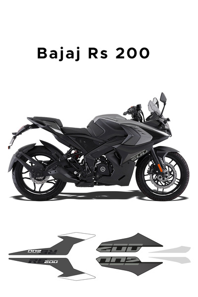 Black Sea Port Bajaj Rs200 Pulsar Sticker