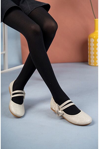 Aymer حذاء جولد ستار للفتيات مع خوذة شوكة وفيونكة