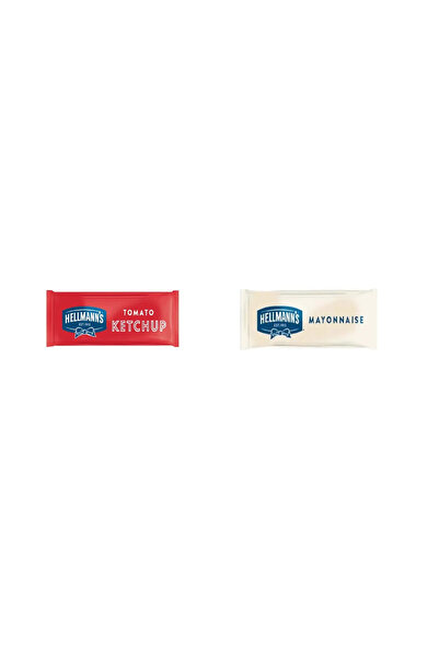 Knorr Hellmann's Tek Kullanımlık PP Ketçap 616 x 9 G + Tek Kullanımlık PP May...
