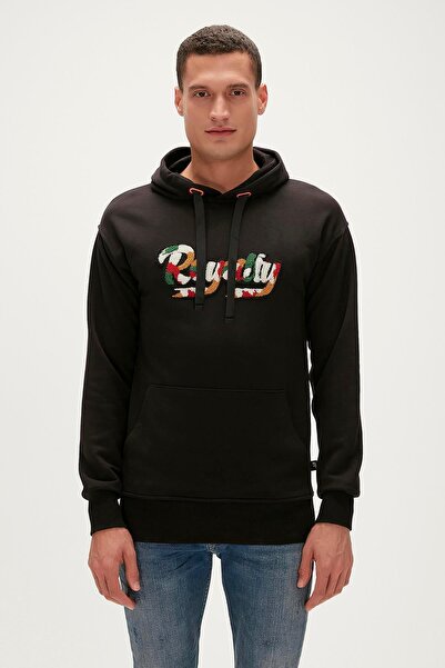Bad Bear Royalty Hoodie Siyah Kapüşonlu Erkek Sweatshirt