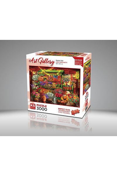 Ks Games Market Stall 3000 Piece Puzzle