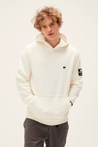 Bad Bear Ecru Men's Sweatshirt - 22.02.12.036 Cordless Hoodie