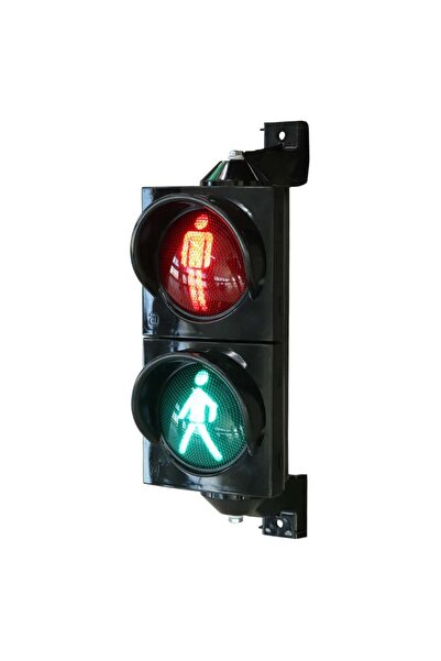 İleri Trafik 100 mm Ledli Yaya Figürlü Sinyal Verici, Trafik Lambası