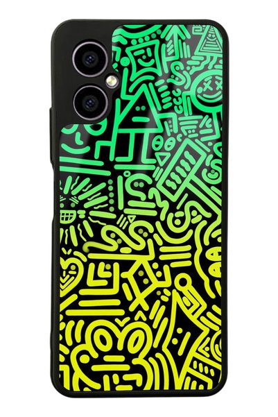 Spoyi Omix X3 Neon Geometric Design Glossy Phone Case