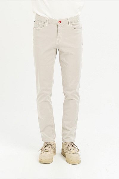 GMG FIRENZE Stone Colored Men's Trousers - Standard Waist, Regular Fit Gu24mss01210