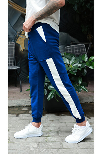 Owut Collection Ανδρικό μπλέ Navy Garni Λεπτομερές Jogger Sweatpants