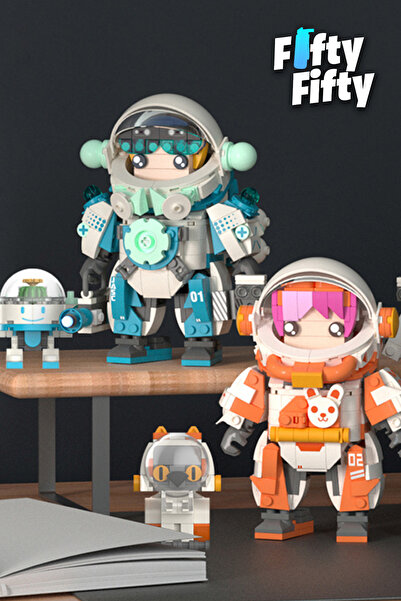 Vagonlife Jaki Space Quest Blue Astronaut - 488 Piece Toy Building Set