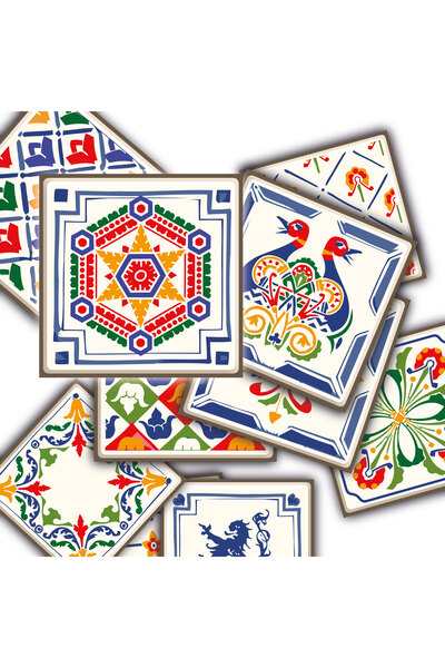 TİNK Kendinden Yapışkanlı Oyun Desenli Pvc Karo 15x15 Cm 10'lu Paket