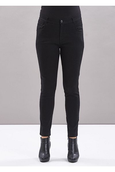 EVEN plus size Black Skinny Leg Large Size Jeans