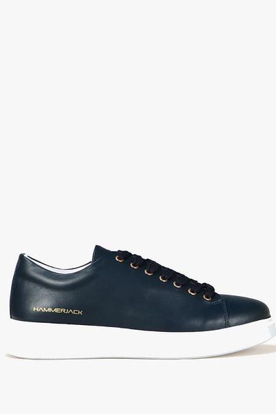 Hammer Jack Pantofi casual pentru bărbați Jukov din piele naturală bleumarin Marlin