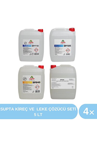 Supta Kireç Ve Leke Çözücü Seti 5 Lt