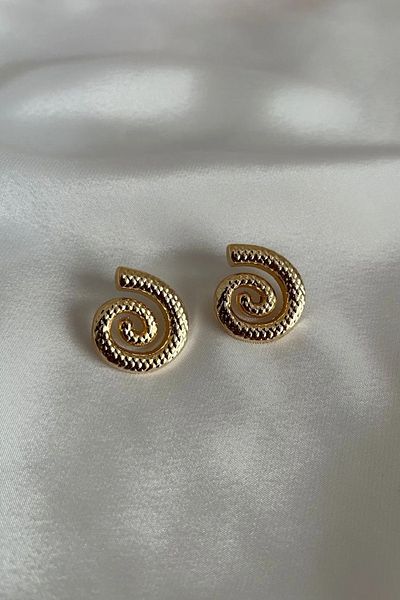 Alexis Carrel Women's Vintage Spiral Earrings