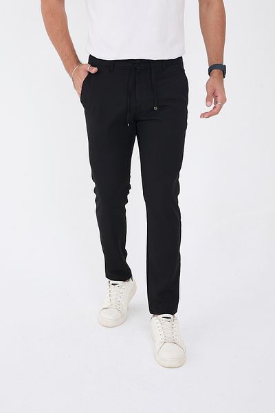 BROCARD Men's Winter Jogger Slimfit Waist Half Elastic Fabric Trousers