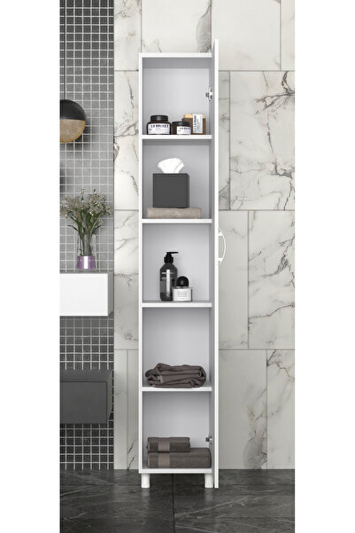 makbulce Mimoza 5 Raflı Çok Amaçlı Banyo Dolabı