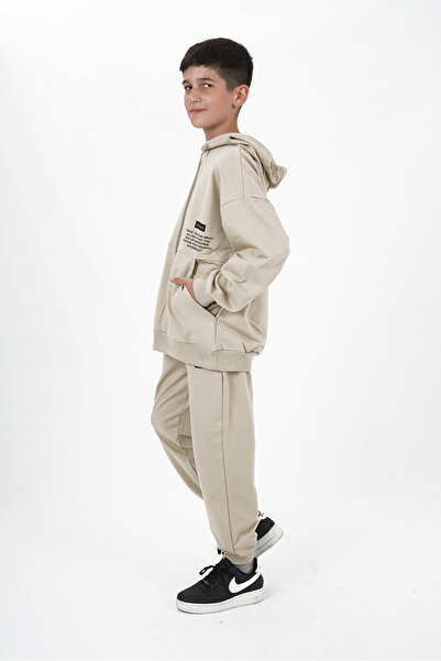 HayKids Σετ αθλητικής φόρμας με μακρυμάνικο εμπριμέ με κουκούλα