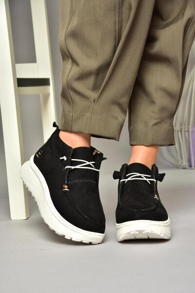 Fox Shoes T 973774202   Pantofi dama din piele intoarsa neagra