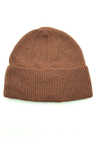 AXE SPORTSWEAR Winter Brown Wool Ribbed Raglan Folded Basic Beret Winter Beret