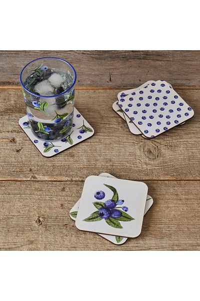Bella Maison Blueberry 6-Piece Coasters Purple (10X10 cm)