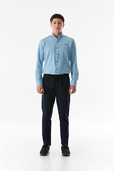 Fulla Moda Pantaloni drepti cu buzunare și talie elastică