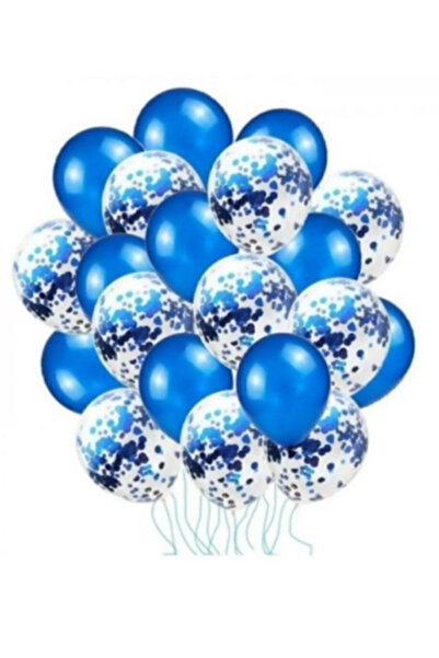 Paparti مجموعة بالونات لعيد الميلاد والحفلات مكونة من 20 قطعة باللون الأزرق ا...