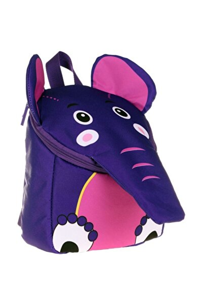 KAUKKO Copii le place geanta pentru gradinita cu elefant violet V6024