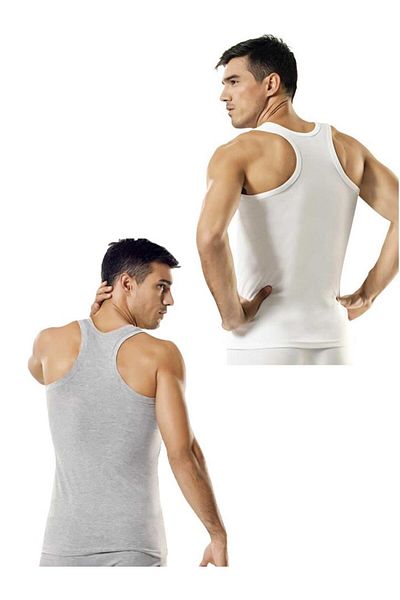 Namaldı 6-Piece Crossed Back Cotton Ribbed Men's Athlete