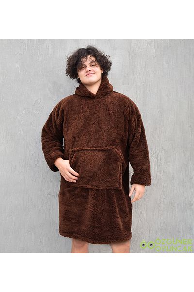 Özgüner Oyuncak Winter Cold Farewell with Warm Fleece Plush Wearable Blanket
