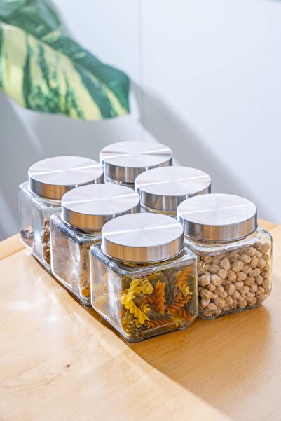 ACAR Rush 6 lı Borosilikat Cam Kavanoz Seti - 570 ml