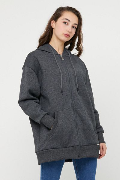 Polo State Hanorac unisex cu fermoar antracit