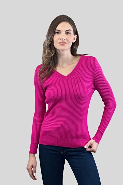 Miss Poem سترة نسائية شتوية طويلة بقصة ضيقة ورقبة على شكل حرف V