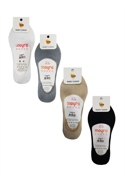 Moyra Socks Чорапи Moyra с 6 чифта модални балерини със силиконов гръб