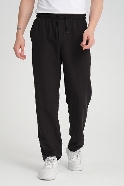 Valiberta Aerobin Fabric Baggy Fit Trousers - Black