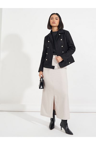 Styli Regular Fit Regular Length Military Style Jacket