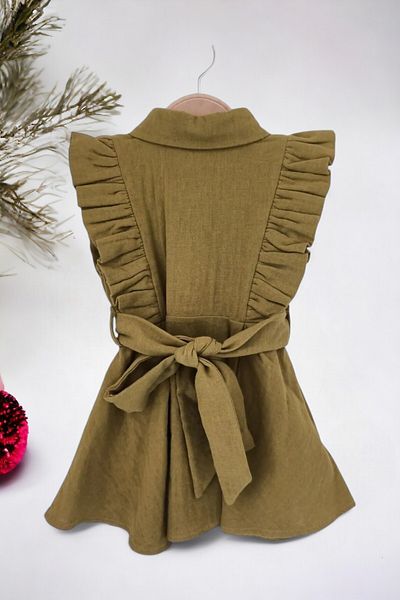 Ponchiq Rochie panglică 100% bumbac pentru fetiță/copil