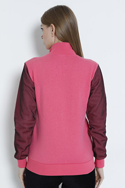 İntensive Women's Long-Sleeved Zippered Stone Detail Cardigan