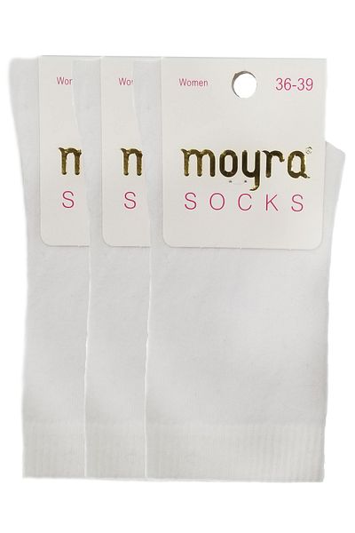 Moyra Socks Дамски чорапи до глезена Moyra, 3 броя, обикновени, памучни