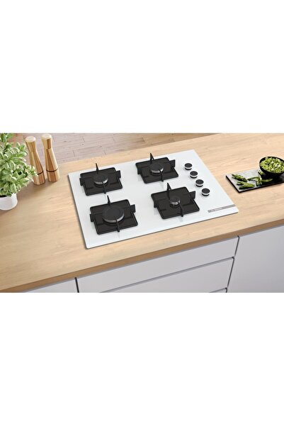 Bosch POP7C2P30O Beyaz 67 cm Ankastre Ocak