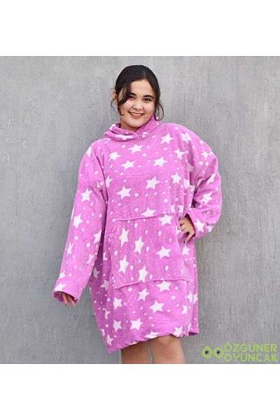Özgüner Oyuncak Winter Cold Farewell with Warm Fleece Plush Wearable Blanket