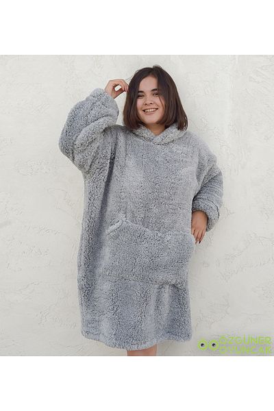 Özgüner Oyuncak Winter Cold Farewell with Warm Fleece Plush Wearable Blanket