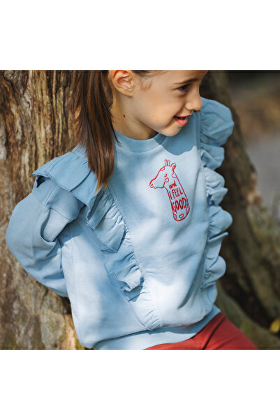 Little Yucca "Fly" Sweatshirt-Açık Mavi