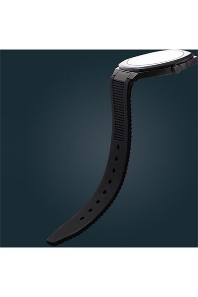 Wainer Wa.10120-B Quartz Swiss Made 44 mm Black Silicone Cord Men's Wrist Watch