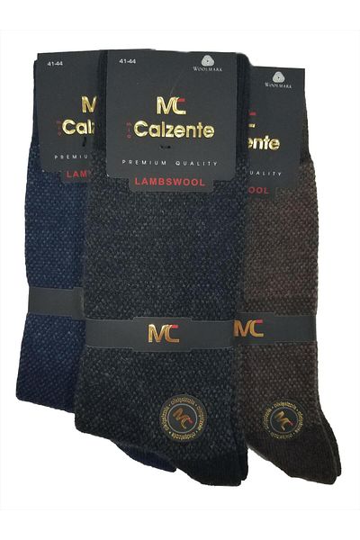 Mia Calzente 3 части Lambswool - вълнени мъжки чорапи