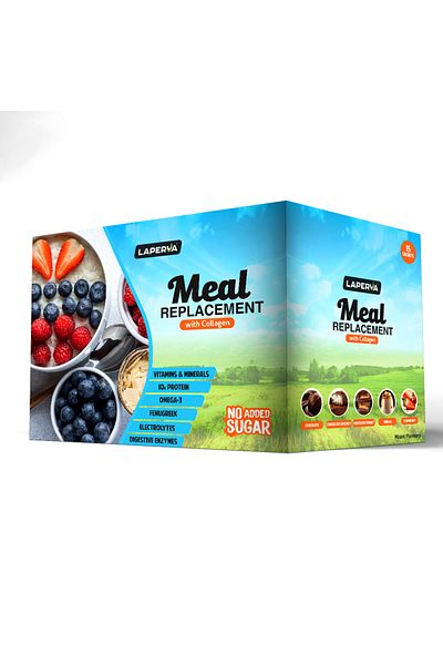Laperva Meal Replacement with Collagen, Mix Flavor, 15 Sachets, Vitamins & Minerals
