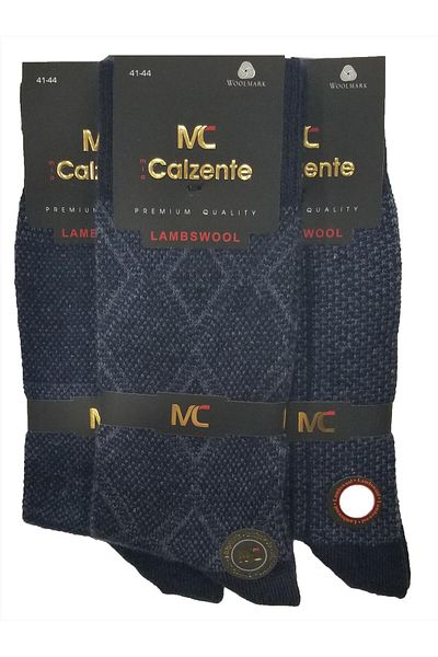 Mia Calzente 3 части Lambswool - вълнени мъжки чорапи
