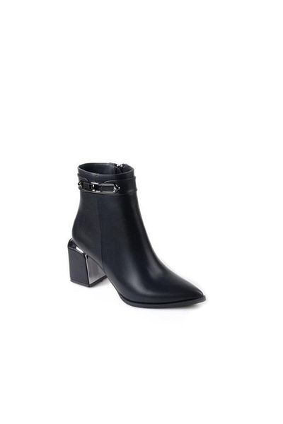 Papuçcity Dnz 03009 Γυναικείες μπότες με τακούνι 7,5 cm
