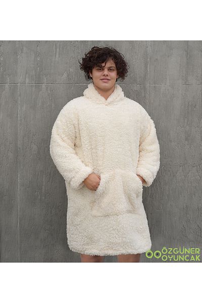 Özgüner Oyuncak Winter Cold Farewell with Warm Fleece Plush Wearable Blanket