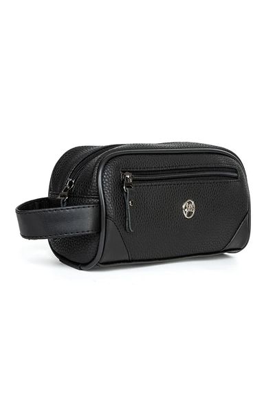 NEMO GROUP Vegan Leather Personal Shaving, Make-Up Care and Travel Bag Large Volume Handbag